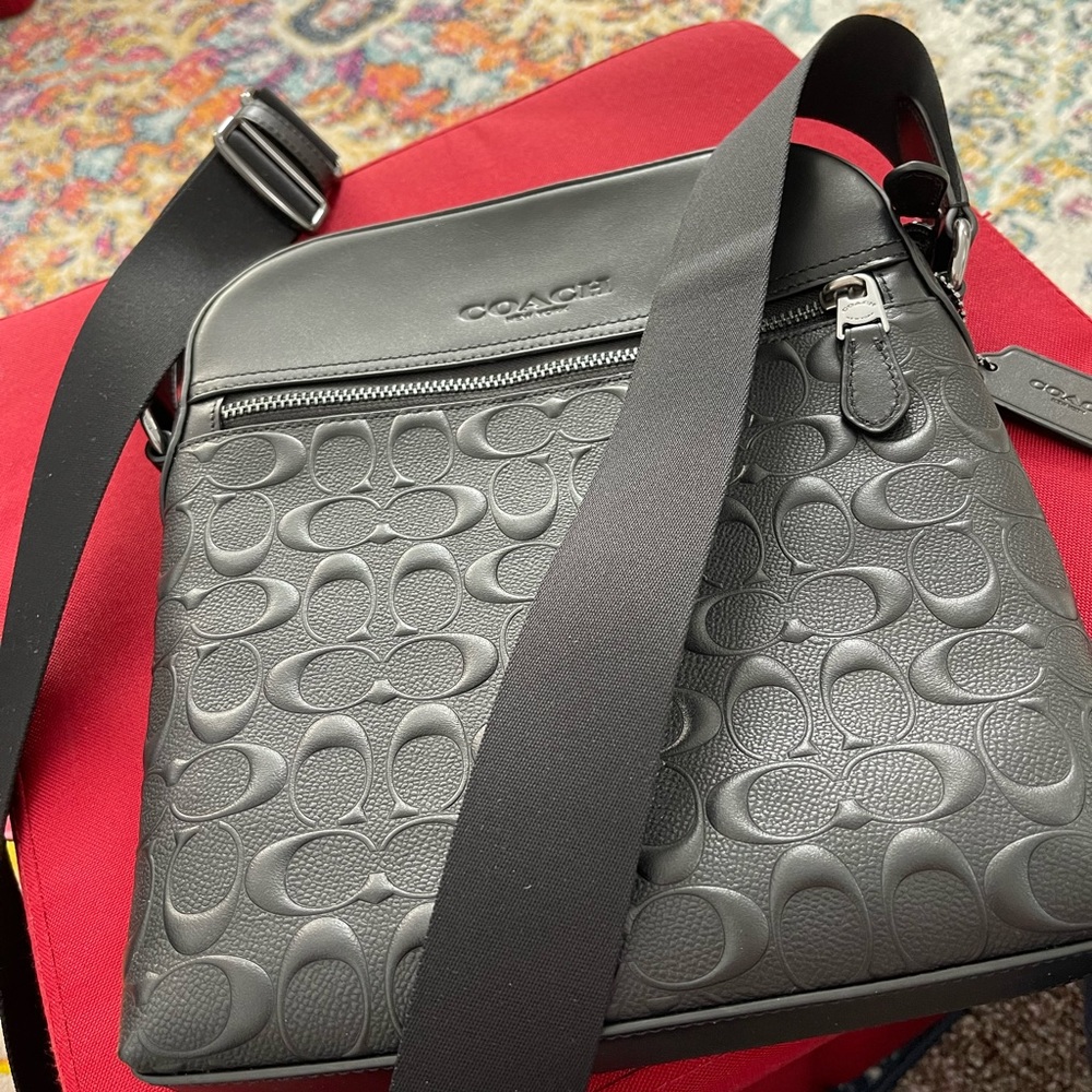 Coach Houston Flight Bag in Signature Leather